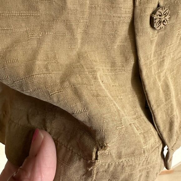 Tommy‎ Bahama Brown Embroidered RIDE EM COWBOYS Silk Shirt Poker Size Large - Picture 10 of 10